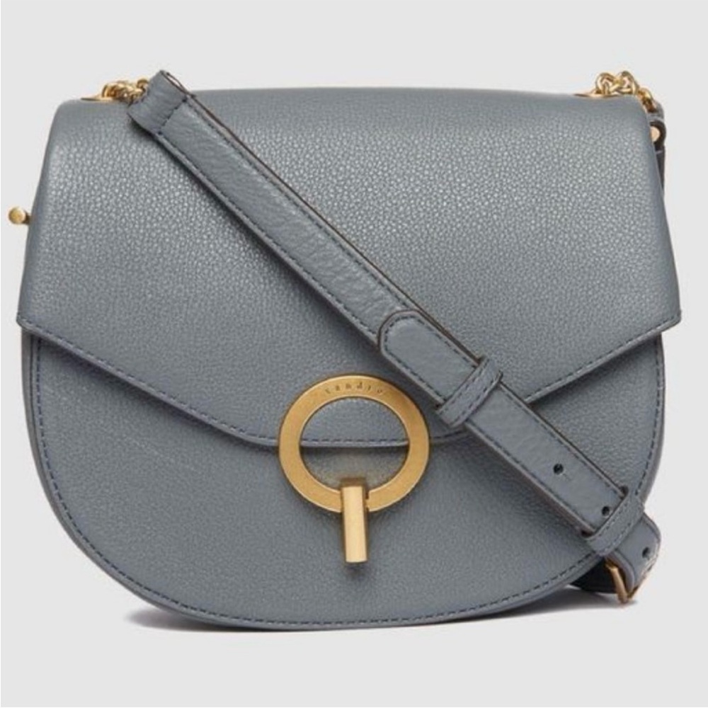Sandro Alezan Pepita Leather Crossbody Shoulder
